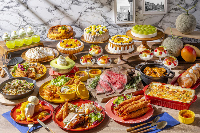 【ヒルトン成田】GWはズワイ蟹食べ放題、5/7からはジャンボエビフライが登場！「VIVA★洋食ビュッフェ★メロンとマンゴースイーツフェア」開催　完熟メロンが食べ放題になる特別プランも