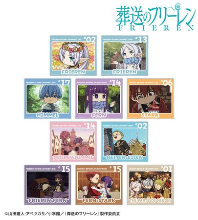 『葬送のフリーレン』のトレーディング ゆるコマ アクリルカード、トレーディング ゆるコマ カードステッカーなどの受注を開始！！アニメ・漫画のオリジナルグッズを販売する「AMNIBUS」にて