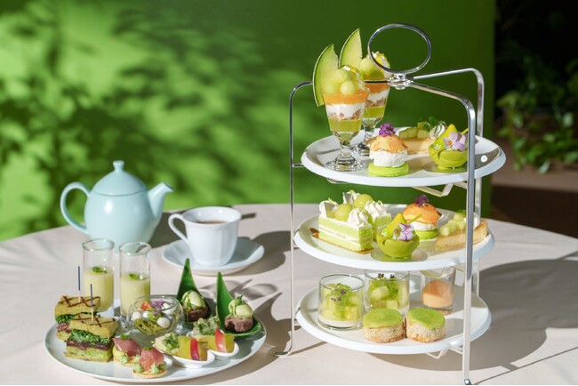 新緑がきらめく爽やかなメロンのアフタヌーンティー「Aftenoon Tea -Green Melon-」【ウェスティンホテル仙台】