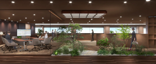 なんばパークス・パークスタワー7階共有部エリアを従業員専用ラウンジ・会議室「PARKS PATIO」としてリニューアルオープン