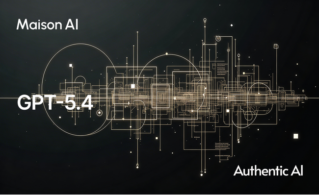 Maison AIが次世代AIモデル「GPT-5.4」シリーズを搭載、従来のGPT-5系を全面刷新し、さらなる「速さ」と「高精度」な活用を実現