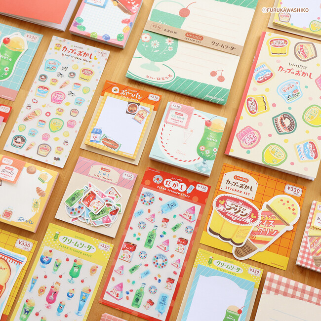 【キャンドゥ】レトロで可愛い!キャンドゥ限定|古川紙工デザインの文房具を発売!