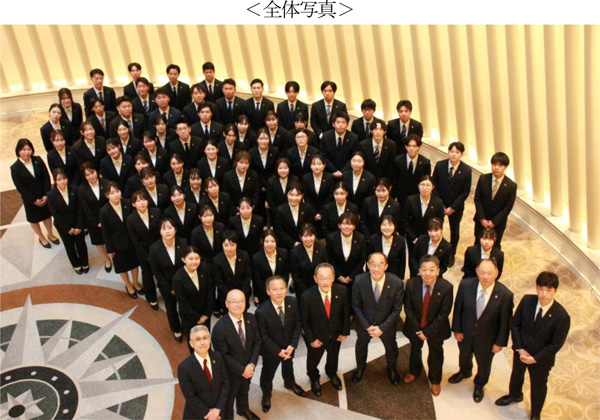 入社式における社長訓示