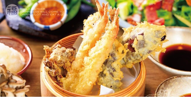 【4月限定】仕事帰りにちょうどいい。大好評の「乾杯ドリンク110円」キャンペーンを4月も継続決定！さらに“米福の日”は、えび天が驚きの10円に？