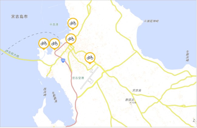 沖縄県宮古島市で「ダイチャリ」を活用したシェアサイクルの実証実験を4月1日に開始