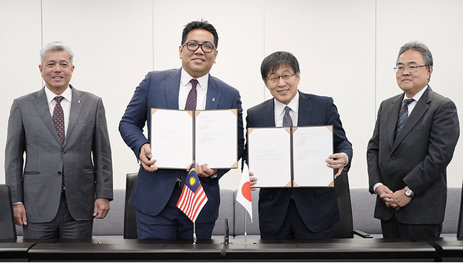 マレーシア国営石油会社ペトロナスとの協力覚書を締結