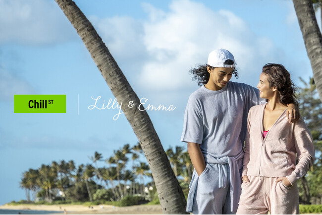 【LIMITED EDITION】ストリートパジャマブランド「Chill ST」ハワイ発祥ブランド「Lilly&Emma」とのコラボアイテムをハワイ限定発売