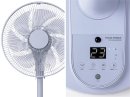 やわらかな風を届ける7枚羽根。シンプルな操作部デザイン。