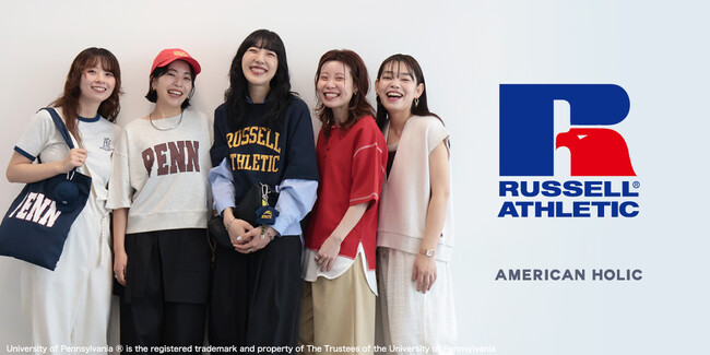 【AMERICAN HOLIC】「RUSSELL ATHLETIC」の別注アイテムが初登場！大人のスポーツカジュアルを表現したコレクションを4月9日(木)発売