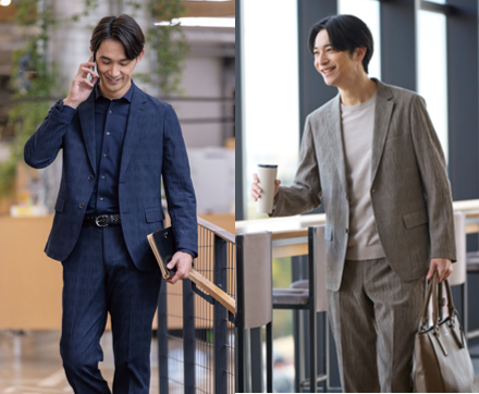 昨季多くの支持を得た「楊柳ストレッチ パジャマスーツ(R)」全店舗で展開　通気量100cc※以上で清涼感に高級感をプラスした猛暑にも最適な1着