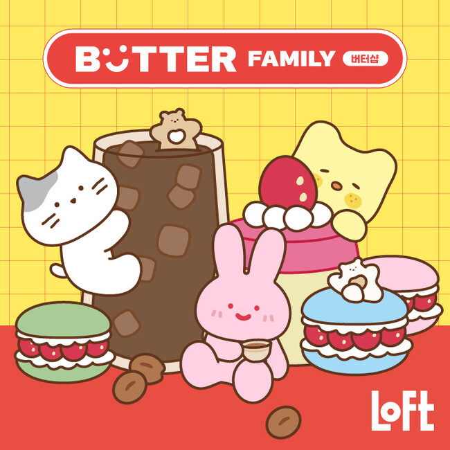 【ロフト】韓国の人気キャラクターが日本初上陸！「BUTTER FAMILY POP UP SHOP」