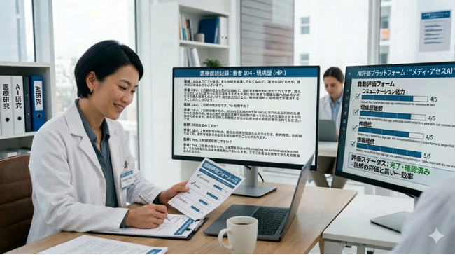 生成AIが医療面接評価を支援:AI採点は教員評価と高い一致