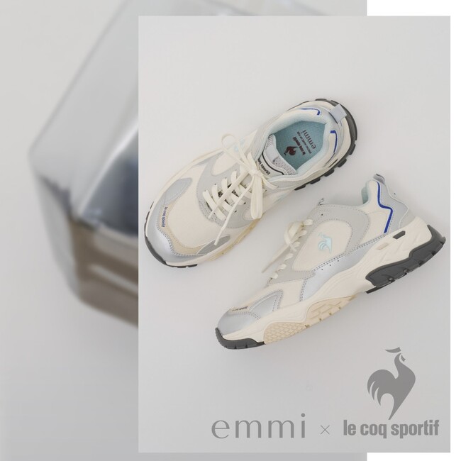【emmi(エミ)】le coq sportifの人気モデルを別注　夏らしいクリーンなカラーパレットにアップデート【４月10日(金)発売】