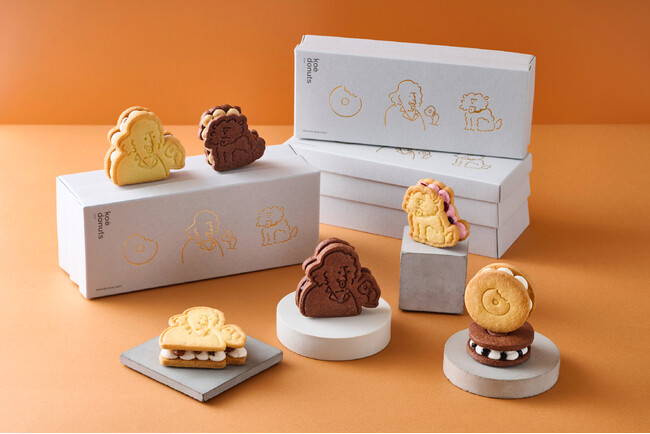 【koe donuts】長場雄氏が手掛けるキャラクターのバターサンドクッキーを4月20日(月)よりオンラインストアで発売