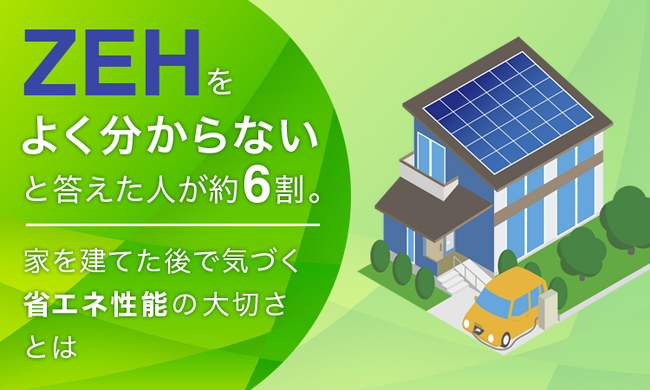 ZEHを「よく分からない」と答えた人が約6割。家を建てた後で気づく