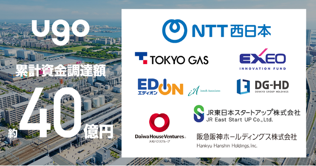 ugo、NTT西日本をリードに社会インフラ事業各社から資金調達