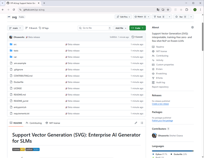 【I.Y.P Consulting】独自AIモデル「SVG-1」のオープンソースを2026年4月15日（水）より初公開