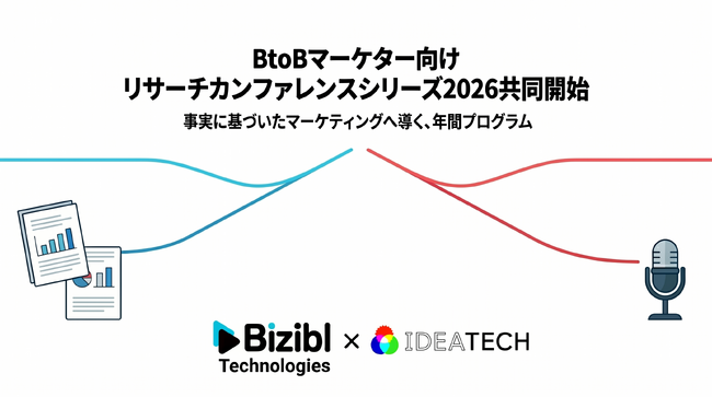 IDEATECH × Bizibl Technologies、BtoBマーケター向け「リサーチカンファレンスシリーズ2026」を共同開始