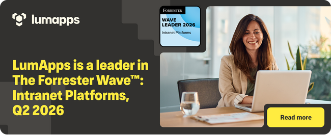 LumApps、「The Forrester Wave(TM)イントラネットプラットフォーム」分野で4度目のリーダー評価