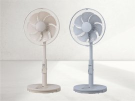 ガードに触れると運転を自動停止する「タッチストップ DCリビング扇風機」 ガードに触れると運転を自動停止する「タッチストップ DCリビング扇風機」