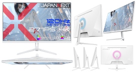 JAPANNEXTが27インチ IPSパネル搭載 120Hz対応の4Kゲーミングモニター(ホワイト)をECサイト限定 36,980円で4月16日(木)に発売 JAPANNEXTが27インチ IPSパネル搭載 120Hz対応の4Kゲーミングモニター(ホワイト)をECサイト限定 36,980円で4月16日(木)に発売