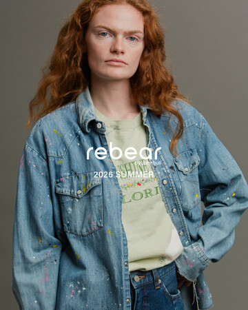 JOHNBULLのアップサイクルプロジェクト rebear by Johnbull（リベア バイ ジョンブル）2026年夏コレクションのLOOKBOOKが公開