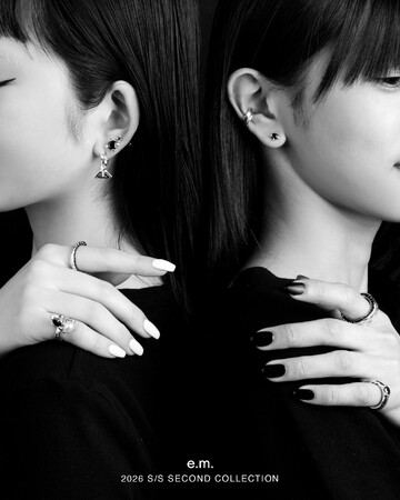 【e.m.】洗練されたスタイルに映えるブラックジュエリーやブレスレットの新作を発売