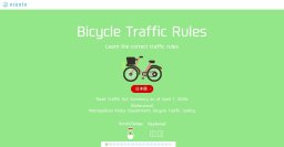 外国人にも日本の交通ルールをわかりやすく！体験型インフォグラフィック「自転車の交通ルール」英語版を公開