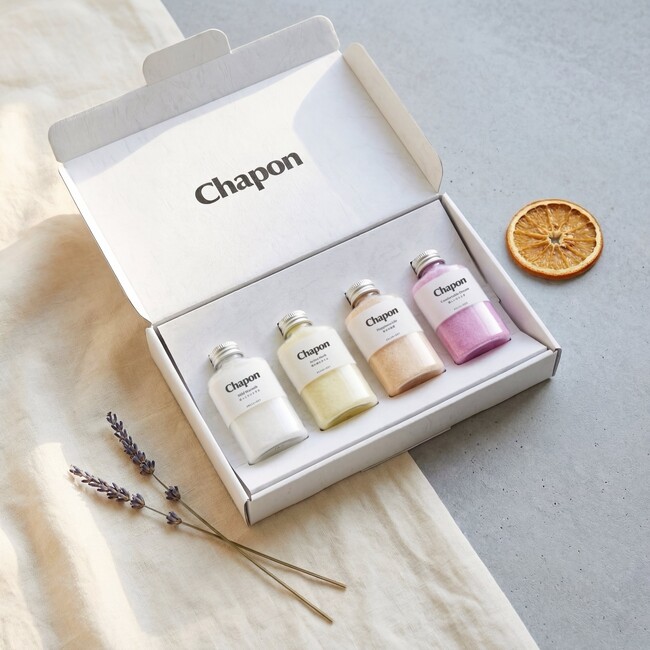 高級入浴剤「Chapon」、くらしの悩みコレクション「気持ちのきりかえ」セットを販売開始