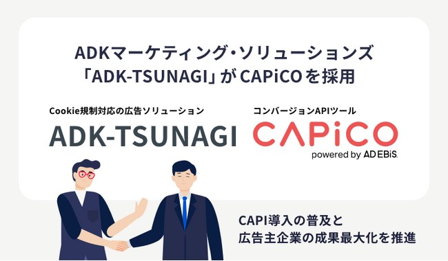 イルグルム、コンバージョンAPIツール「CAPiCO」が、ADKマーケティング・ソリューションズの「ADK-TSUNAGI」に採用