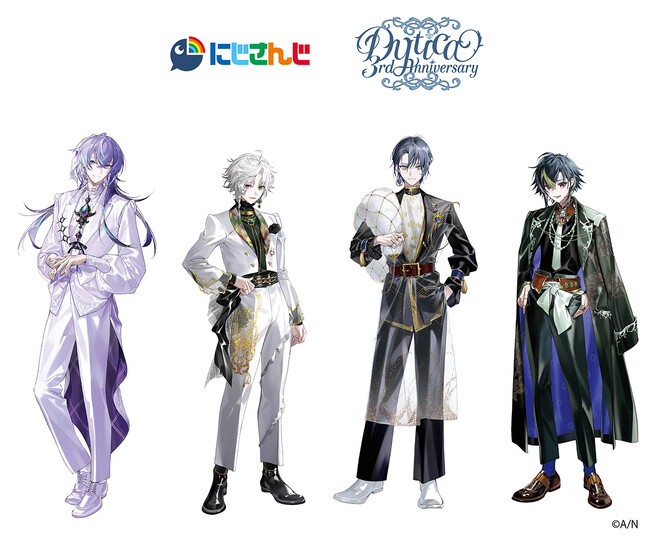 「にじさんじ」所属VTuberユニット・Dyticaのデビュー3周年記念フェアが、全国アニメイトで4月24日から開催！　撮りおろしビジュアルを使用した商品の販売や、グラッテコラボの実施も!!