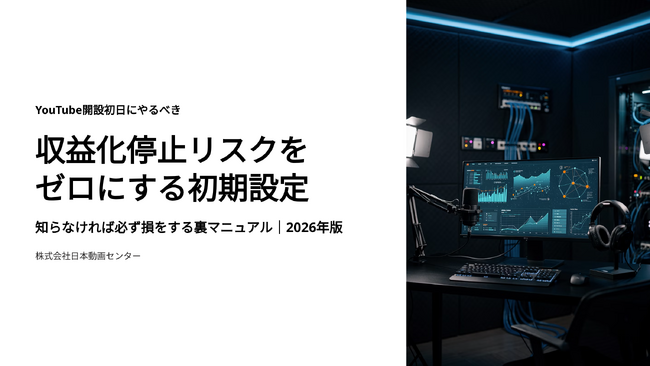 YouTube開設初日にやるべき「収益化停止リスクをゼロにする初期設定」知らなければ必ず損をする裏マニュアル｜2026年版