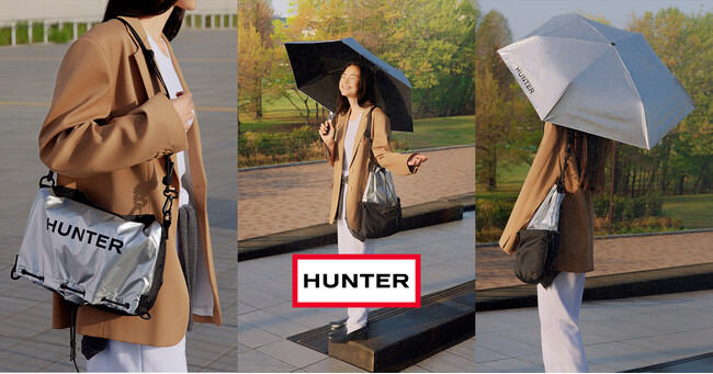 HUNTER(ハンター)晴雨兼用傘より新色シルバーが登場
