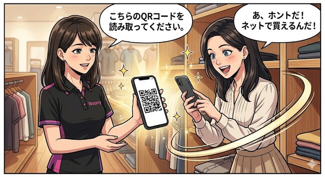 スタッフアフィリエイトで店舗DXを加速！店頭スタッフの貢献をQRコードで可視化する新サービスをWoomyが提供開始。EC売上への寄与を明確にし、OMO戦略とスタッフの評価向上を両立。