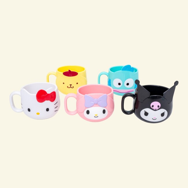 【サンリオキャラクターズ】食卓をもっと賑やかに！キャラクターのフェイス形が可愛い「ダイカットマグコップ」がスケーターから新登場