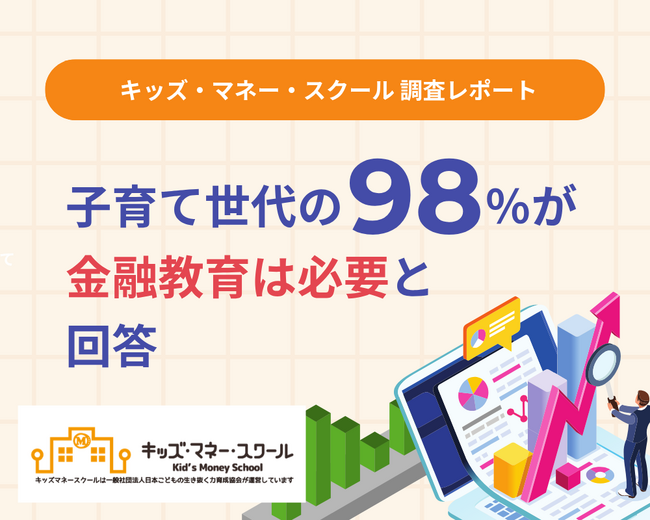 【調査レポート】子育て世代の98%が「金融教育」を必要と回答〈2026年1月~3月 キッズ・マネー・スクール調査〉