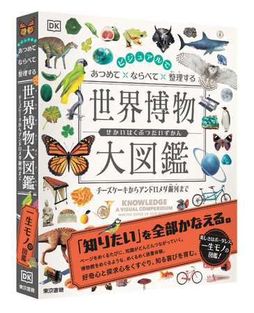 知の楽しみはボーダレス。話題のリベラルアーツ教育の要素も満載で、発売ひと月で重版決定の『ビジュアルで あつめて ならべて 整理する 世界博物大図鑑』の重版が出来。