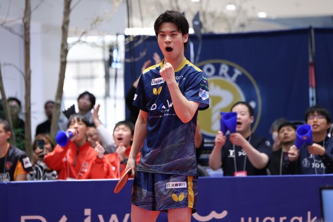 【卓球・金沢ポート】吉田雅己選手　契約更新のお知らせ