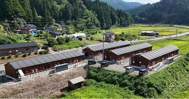 林野庁発行の「応急仮設住宅等における木材の活用について（取組事例）」に、能登半島地震での木造応急仮設住宅の供給実績が掲載されました。
