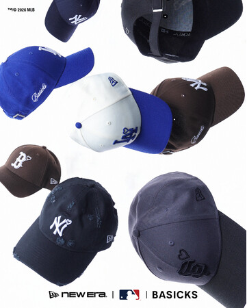 【ニューエラ】MLB(TM)にフィーチャーしたBASICKSとのトリプルコラボコレクションを5月2日(土)に発売