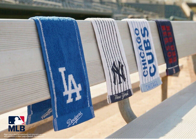 世界を熱狂させるMLBの熱気とともに夏を乗り切る！「MLB公式クールネックタオル」が新登場。～ドジャース、ヤンキース、カブス、レッドソックスの人気4球団デザインでスタイリッシュに～