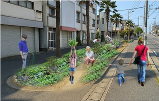 松戸市北小金ハワイ通りで“食べられる景観”をつくろう「小金みんなのエディブルガーデン」が本格始動!