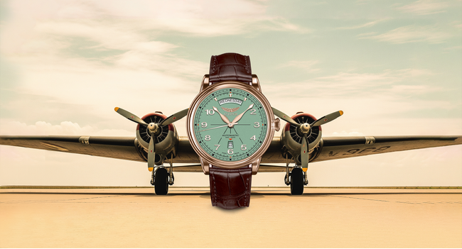 スイス時計ブランドAVIATOR、航空美と機能性を融合した新作「Douglas Day-Date 45」を発表― 力強さと洗練を兼ね備えた、存在感際立つ45mmモデル ―