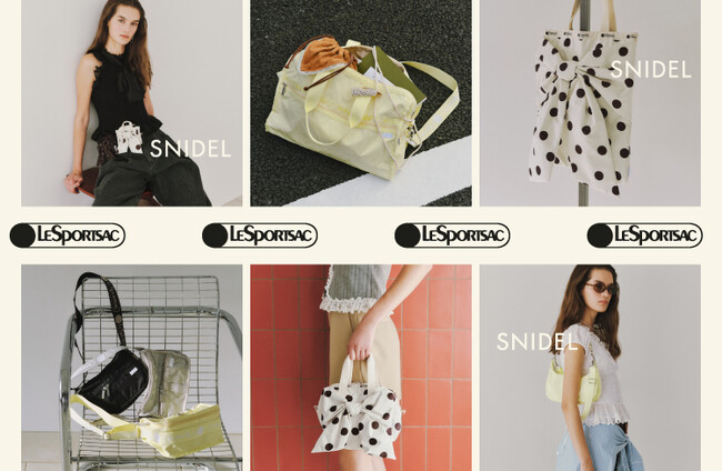 【SNIDEL×LeSportsac】初コラボレーションが実現！“ストリートフォーマル”と機能性が融合した全8型が登場＜5月13日(水)より発売開始＞