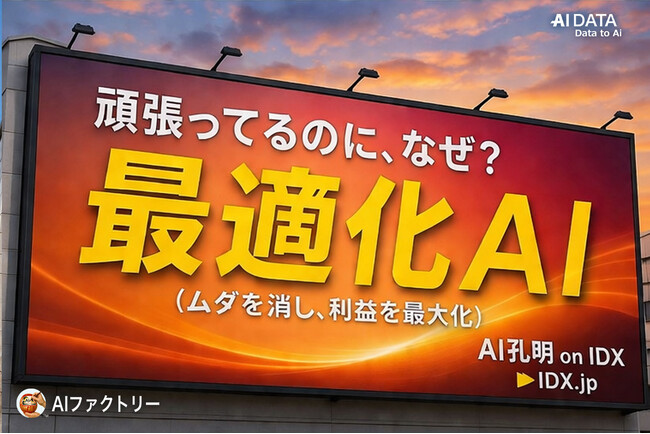 積載率が上がらないのはなぜか？- 物流業を変える“配車・積載最適化AI”とは～AIデータ社、「AI LogiPro on IDX」に最適化AIモデルを搭載～