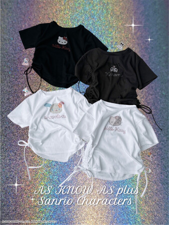 AS KNOW AS plusから『サンリオキャラクターズ』のTシャツが登場！