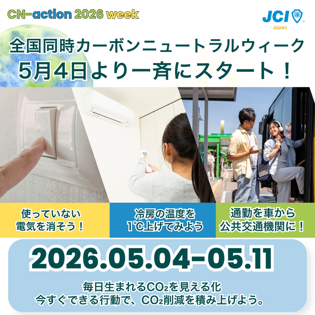 5/4(月・祝)～5/11(月)「カーボンニュートラルアクションWEEK」を全国同時開催