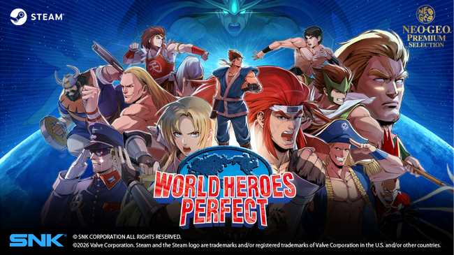 NEOGEOプレミアムセレクション第三弾は、『ワールドヒーローズパーフェクト』が登場！オンライン対戦をアップグレードして本日よりSteamで配信開始！ローンチディスカウント25%OFFセール実施中！