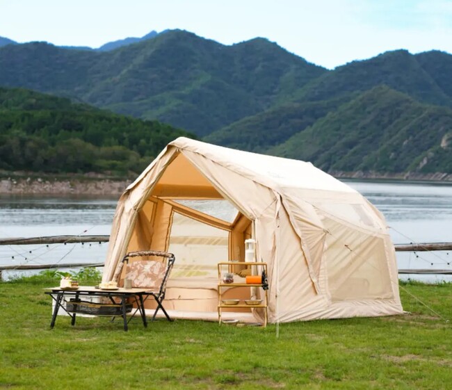 Makuakeで3,200万円超の反響。395人が購入し、「Good Project Mark」を受賞した「coody エアテント Yustona」が一般販売開始