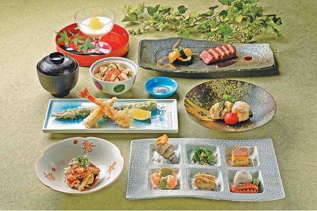 【明治記念館】初夏を味わう季節限定ディナー「新緑会席」が登場！旬の食材を取り入れた会席料理に加え、「羽衣」自慢の天麩羅・鉄板焼も楽しめる贅沢なコースをご提供！